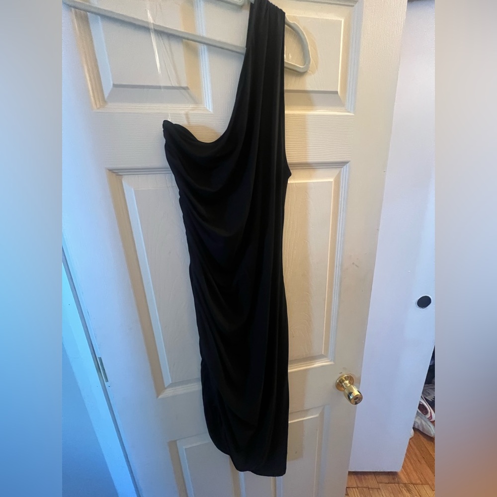 a new day Black One-Shoulder Dress